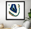 "Mediterranean Agate A" Matted and Framed Black 36x36 Wall Art