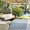 Neisha Abstract Light Blue Rug 5'3" X 7'3" Area Rug
