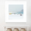 "Troia" Matted and Framed White 30x30 Wall Art