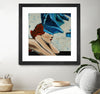 "On The Rocks" Matted and Framed Black 36x36 Wall Art