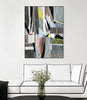 "Oceanrain" Canvas Framed Black 30x40 Wall Art