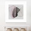 "Tickled With Pink" Matted and Framed White 36x36 Wall Art