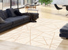 Sadie Abstract Champagne-Taupe Area Rug - 7'10" x 10'2"