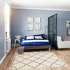 Helma Diamond Cream Shag 3'11" X 5'11" Area Rug
