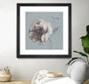 "Floral Symposium Ii" Matted and Framed Black 30x30 Wall Art