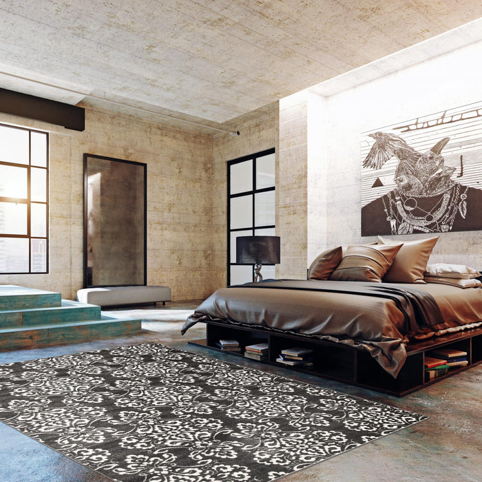 Caledonia Grey 4'7\" x 6'7\" Area Rug