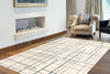 Taite Cream-Prol Area Rug - 3'11" x 5'7"