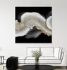 "White Swirls" Giant Art 54x54 Wall Art