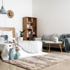 Astra Cream/Grey Area Rug - 3'11" X 5'7"