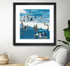 "Surf's Up" Matted and Framed Black 30x30 Wall Art