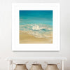 "Coastal Viewpoint Ii" Matted and Framed White 30x30 Wall Art