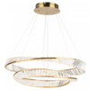 Stella 65 W LED Brushed Brass Chandelier