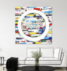 "Smoke Circus Iv" Giant Art 72x72 Wall Art