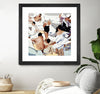 "Tammy & Greg's Pool Party" Matted and Framed Black 36x36 Wall Art