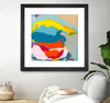"Free Falling" Matted and Framed Black 36x36 Wall Art