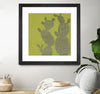 "Opuntia Ii" Matted and Framed Black 36x36 Wall Art