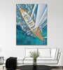 "Sailing Around The World" Giant Art 72x54 Wall Art