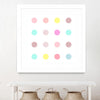 "Pink Iv" Matted and Framed White 30x30 Wall Art