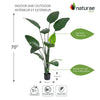 Artificial 70" Bird Of Paradise Indoor & Outdoor In Black Pot 