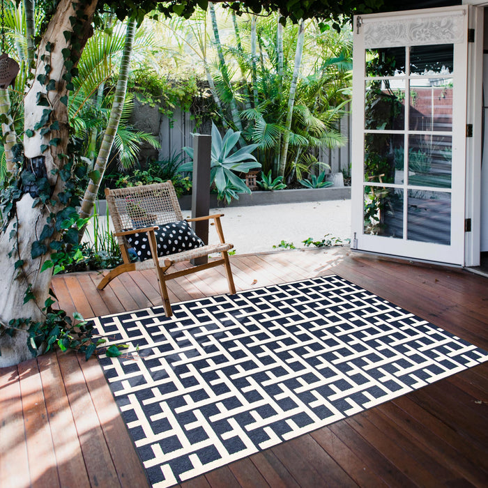 Brangane Blue 4'7\" x 6'7\" Area Rug