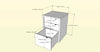 Nordika Filing Cabinet - White 