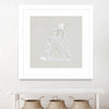 "Serene Seaside Ii Tan" Matted and Framed White 30x30 Wall Art