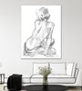 "Sitting Pose Ii" Giant Art 72x54 Wall Art