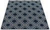 August Geod Navy-White 5'3" x 7'3" Area Rug
