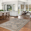 Leandra Taupe/blue Rug 5'3" X 7'3" Area Rug