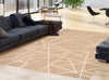 Sadie Abstract Taupe-Champagne Area Rug - 5'3" x 7'7"