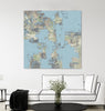 "Memory Block Ii" Giant Art 54x54 Wall Art