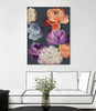 "November Blooms" Canvas Framed Black 18x24 Wall Art