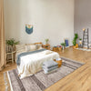 Vera Coastal Grey/Ivory Area Rug - 5'2" x 7'5"