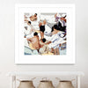 "Tammy & Greg's Pool Party" Matted and Framed White 30x30 Wall Art