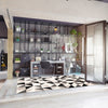 Nuria Black 3'11" x 5'7" Area Rug