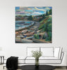 "Early Morning On The Beach" Giant Art 72x72 Wall Art