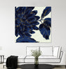 "Indigo Garden I" Giant Art 72x72 Wall Art