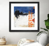 "Midnight Rise Ii" Matted and Framed Black 36x36 Wall Art