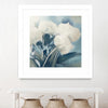 "White Roses I" Matted and Framed White 36x36 Wall Art