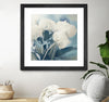 "White Roses I" Matted and Framed Black 36x36 Wall Art
