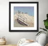 "Beach Access" Matted and Framed Black 36x36 Wall Art