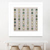 "Windows Ii" Matted and Framed White 30x30 Wall Art