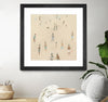 "Beach Goer Iv" Matted and Framed Black 36x36 Wall Art