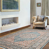 Zarita Blue Rug 6'7" X 9'6" Area Rug