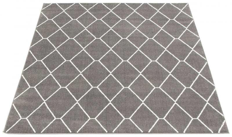 August Dark Grey-White 5'3\" x 7'3\" Area Rug