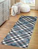 Kors Blue Machine Washable Area Rug - 2'6" x 8'0"