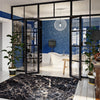 Black Marble Area Rug - 8'0" x 10'0"