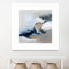 "Surfacing" Matted and Framed White 36x36 Wall Art