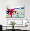 "Reach In Out" Canvas Framed Black 36x24 Wall Art