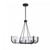 Cheshire Black & Nickel 5-Light Chandelier